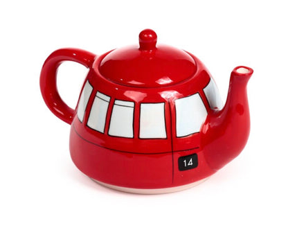 London Red Bus Ceramic Teapot & Cup Set for 1