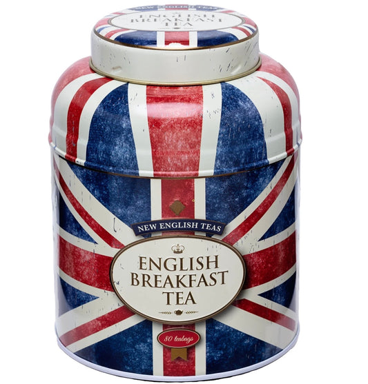 Union Jack English Breakfast Tea Tin (80 Teabags)