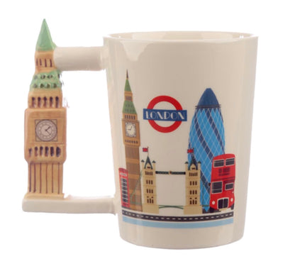 London Souvenir Big Ben Ceramic Shaped Handle Mug