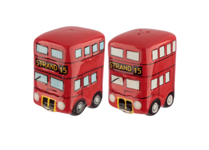 London Icons Red Routemaster Bus Ceramic Salt & Pepper Set