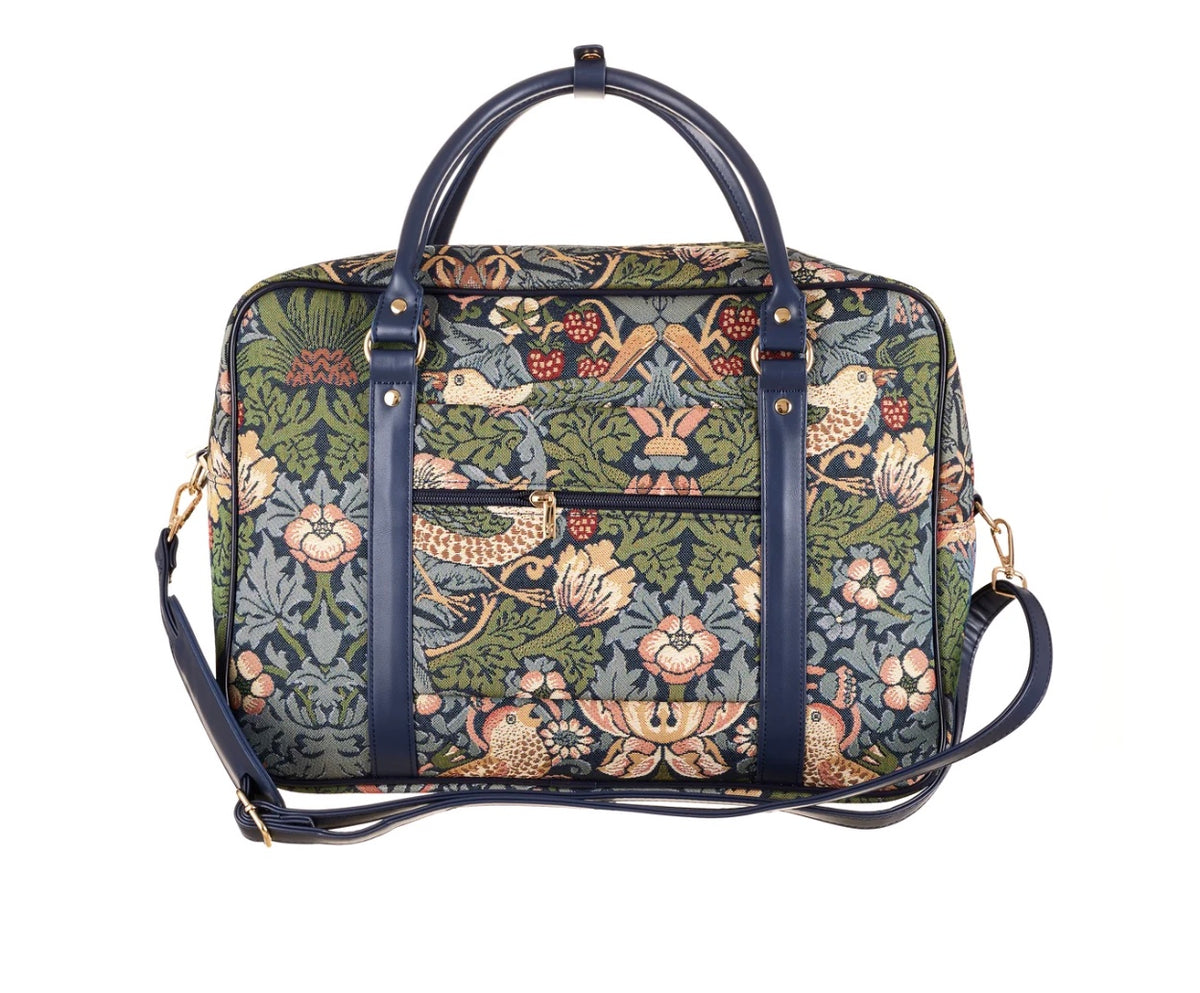 William Morris Strawberry Thief Blue - Cabin Bag