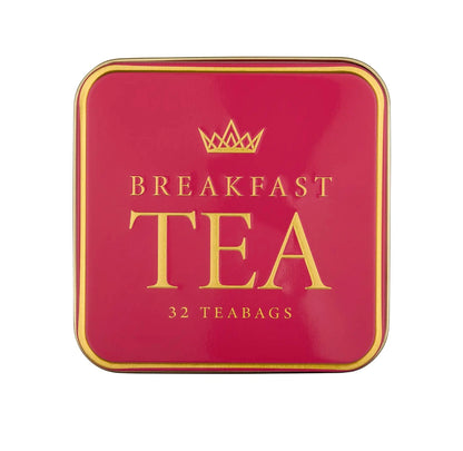 Breakfast Tea Square Tea Tin