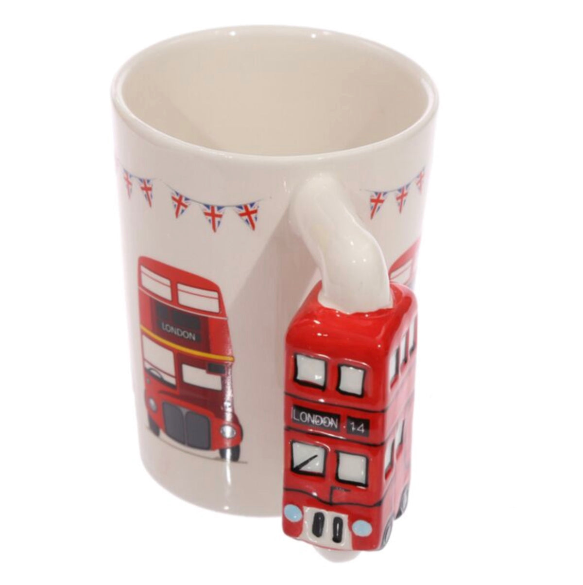London Red Routemaster Bus Ceramic Shaped Handle Mug