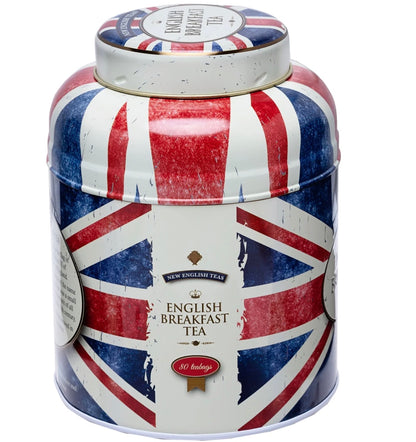 Union Jack English Breakfast Tea Tin (80 Teabags)