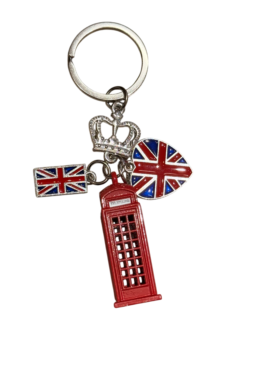 London Telephone Charm Keyring