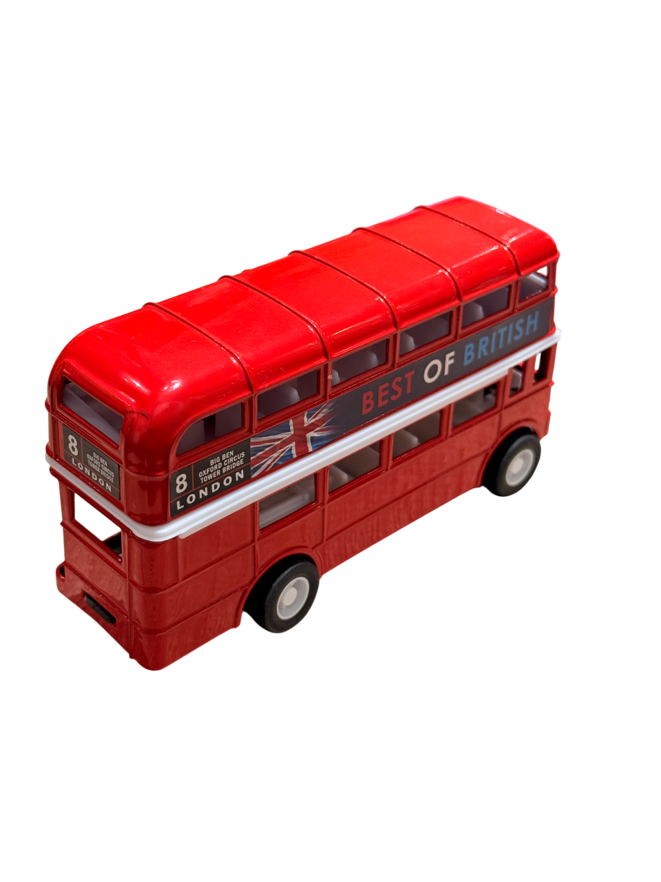 London Die Cast Metal Pull Back Red Bus