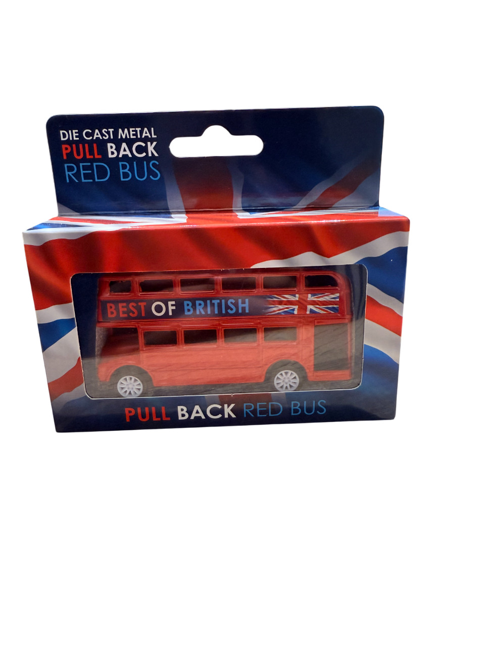 London Dies Cast Metal Pull Back Red Bus Small