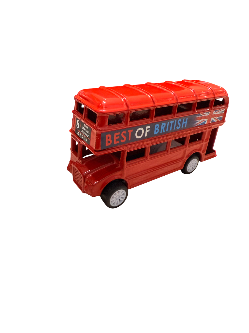 London Dies Cast Metal Pull Back Red Bus Small