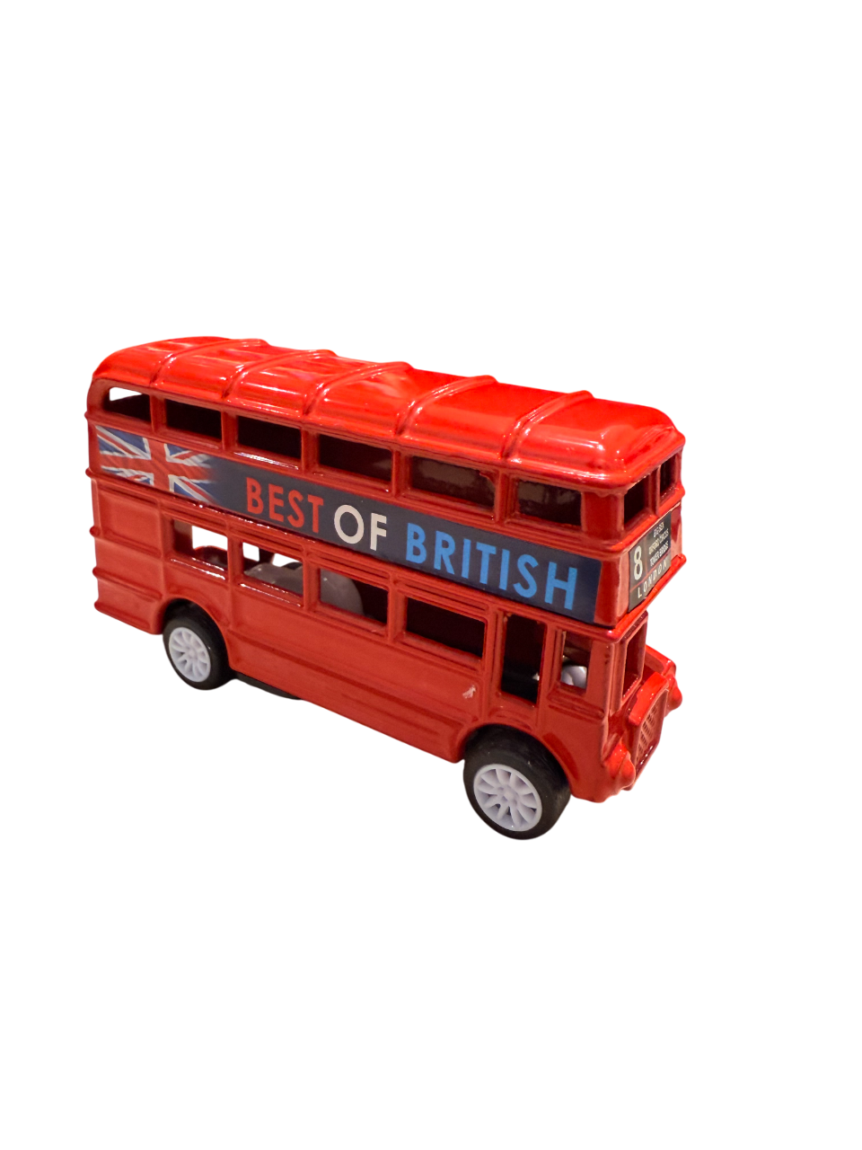 London Dies Cast Metal Pull Back Red Bus Small