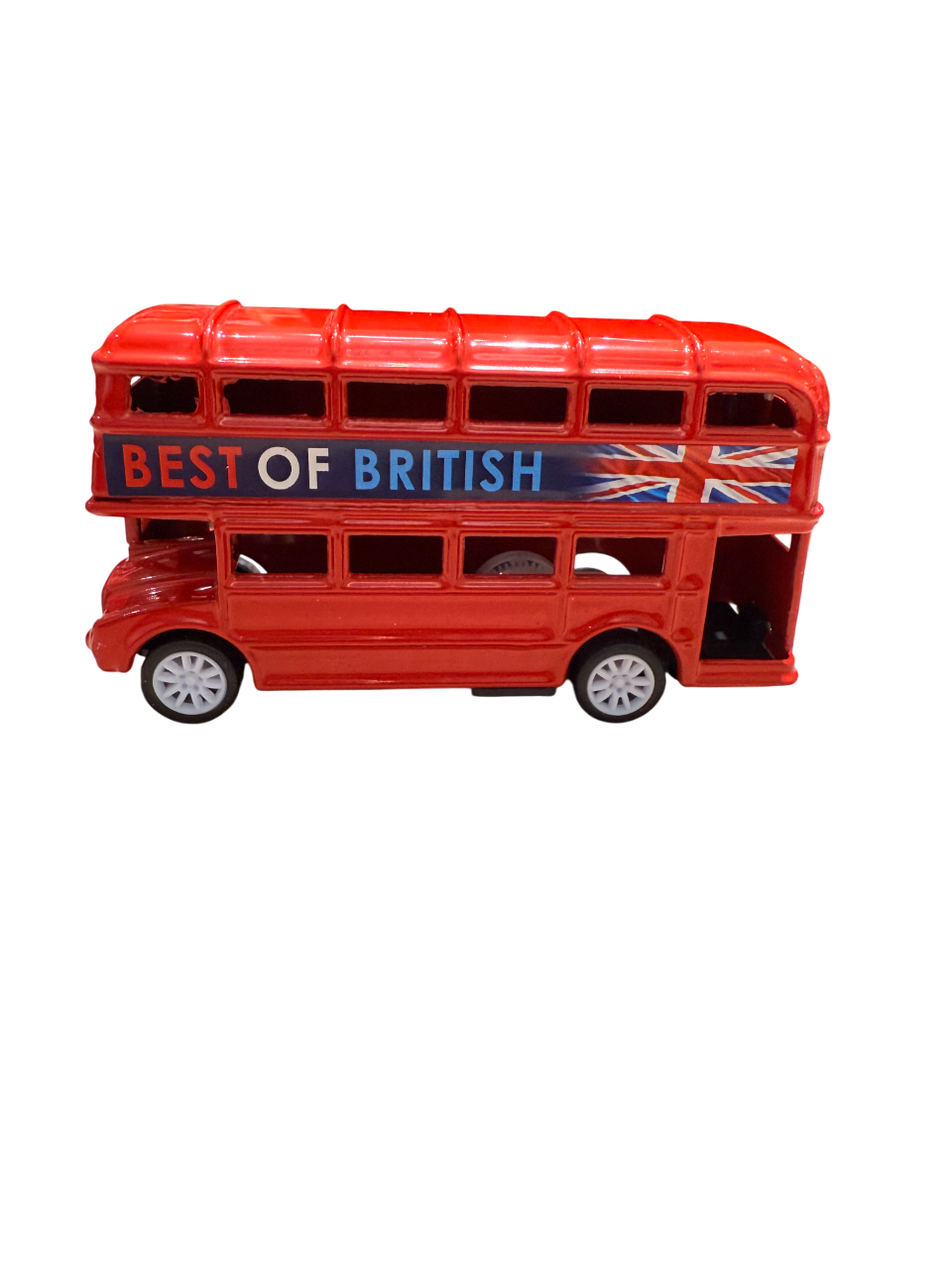 London Dies Cast Metal Pull Back Red Bus Small