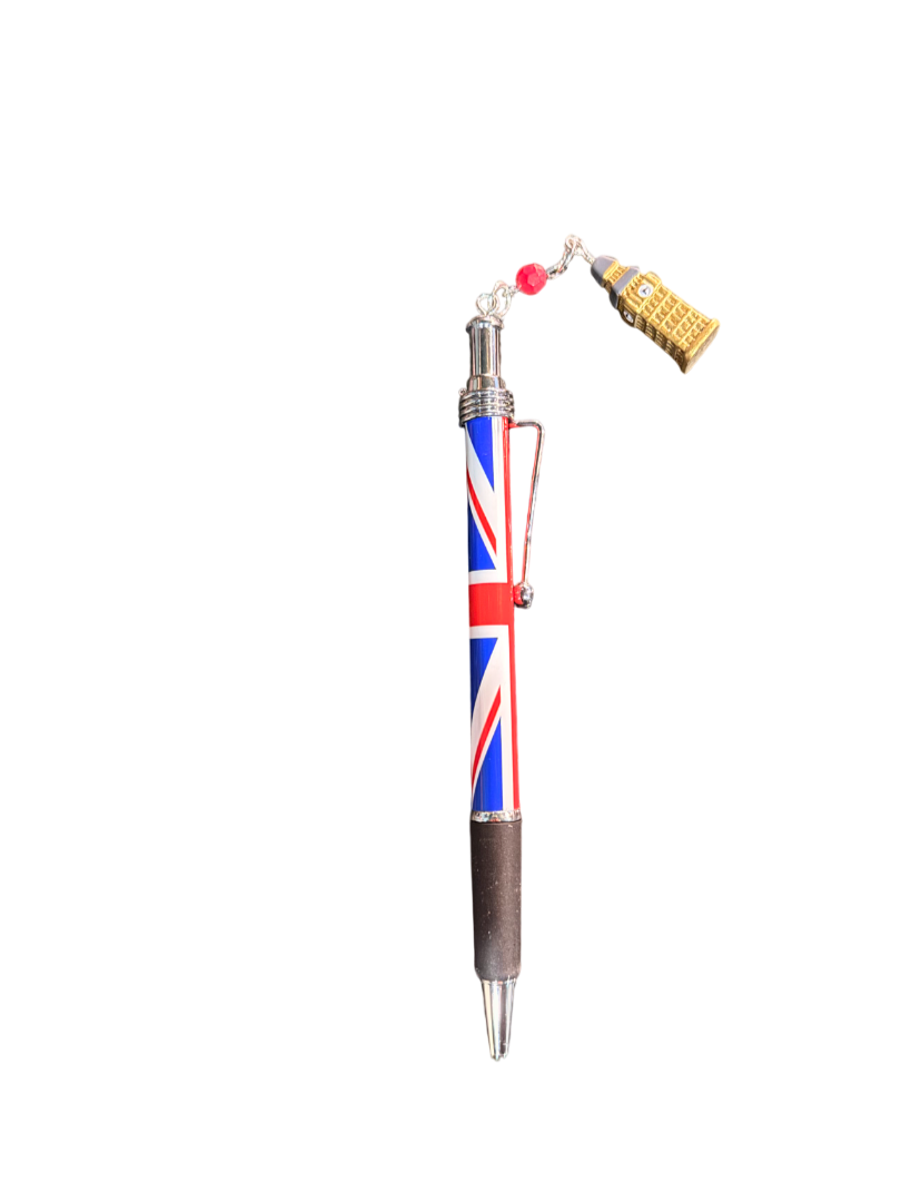 London Union Jack Pen with Charms