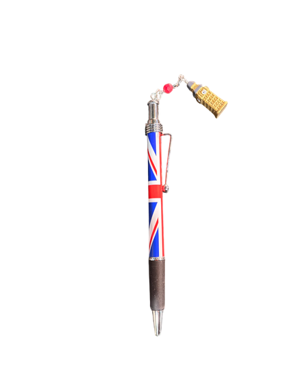 London Union Jack Pen with Charms