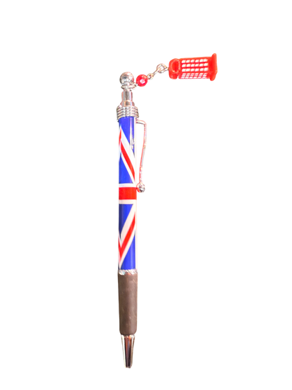London Union Jack Pen with Charms