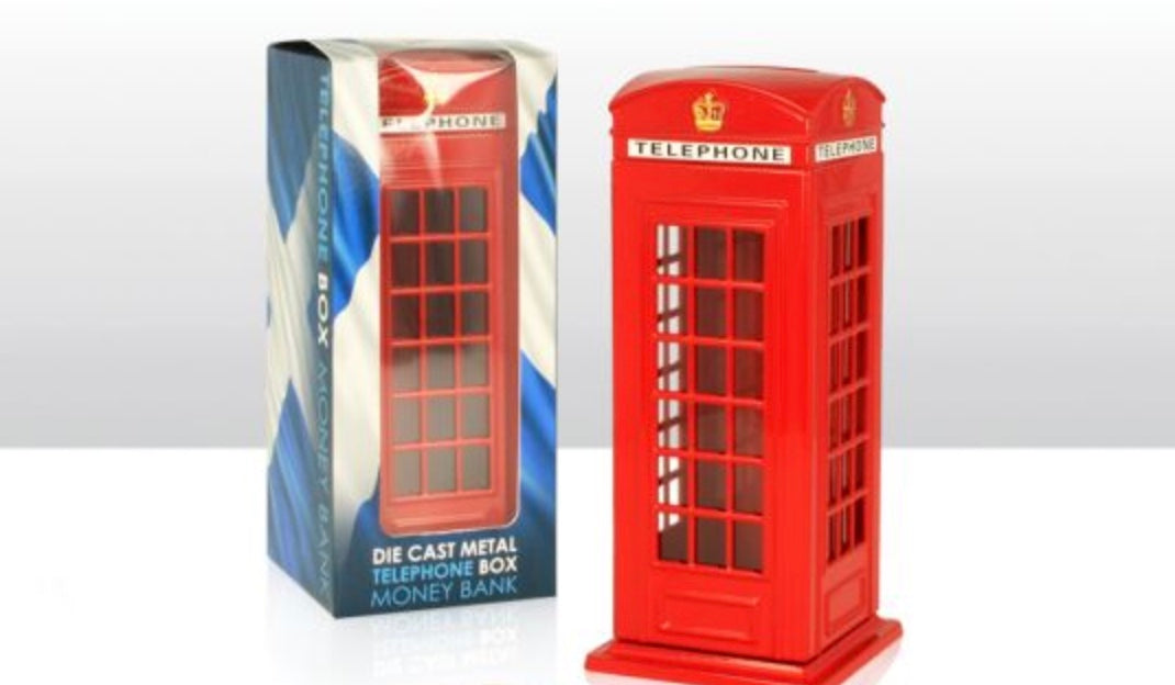 London Die Cast Telephone Money Box