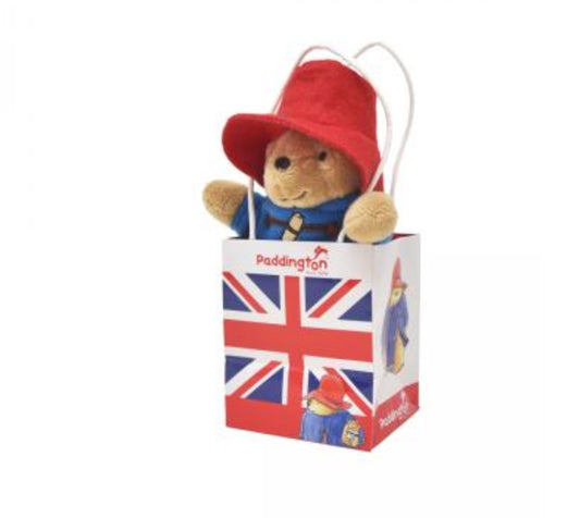 Classic Paddington Bear in Union Jack Bag