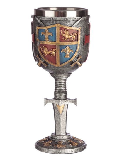 Decorative Coat of Arms & Sword Goblet