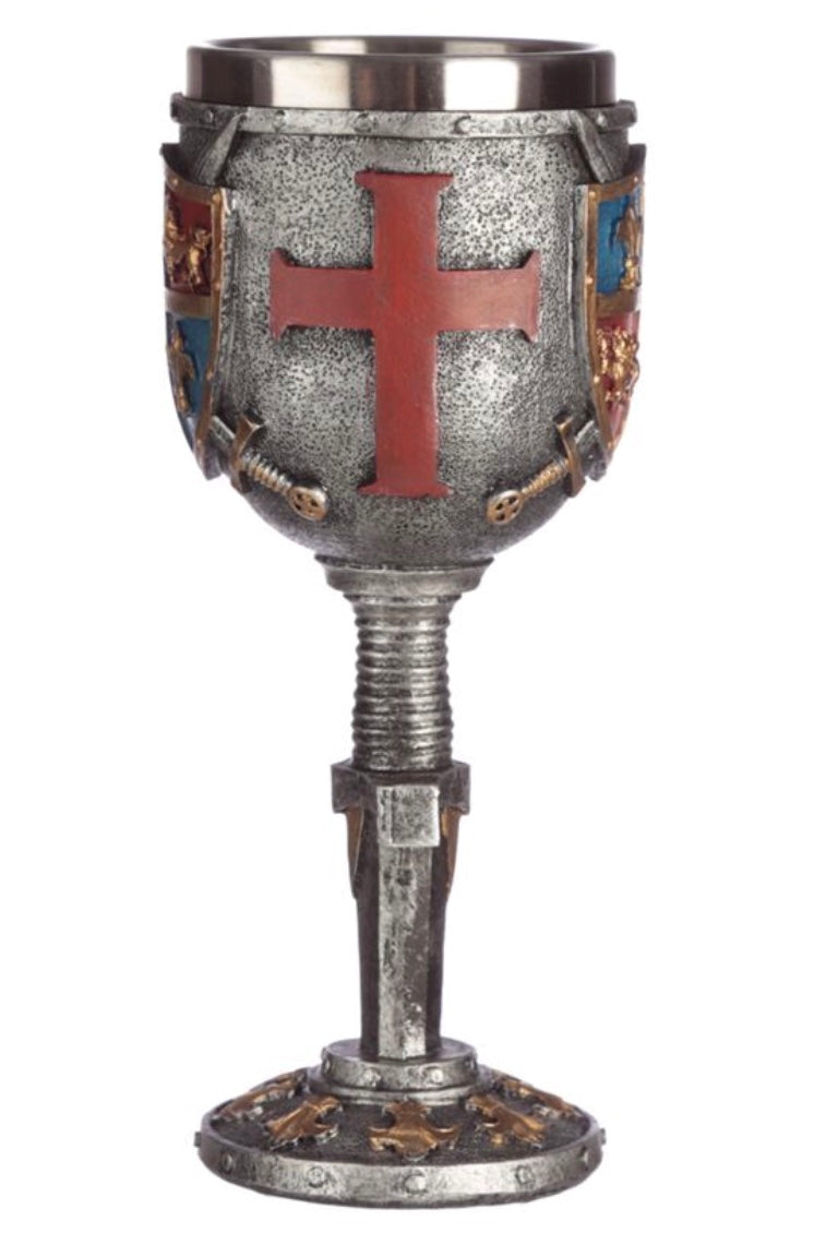 Decorative Coat of Arms & Sword Goblet