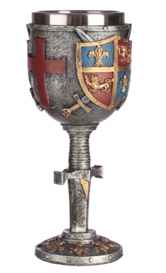 Decorative Coat of Arms & Sword Goblet