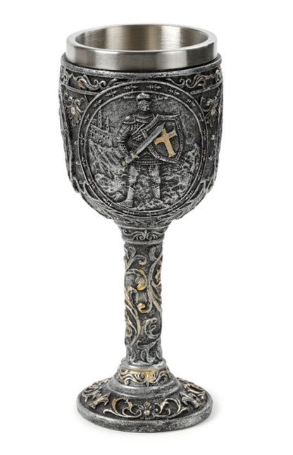 Decorative Knight & Castle Goblet