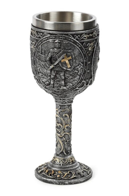 Decorative Knight & Castle Goblet