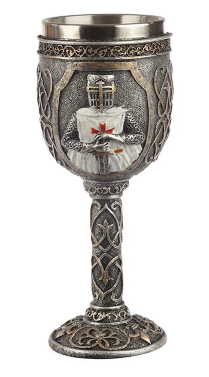 Decorative Crusader Knight Goblet