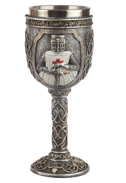 Decorative Crusader Knight Goblet