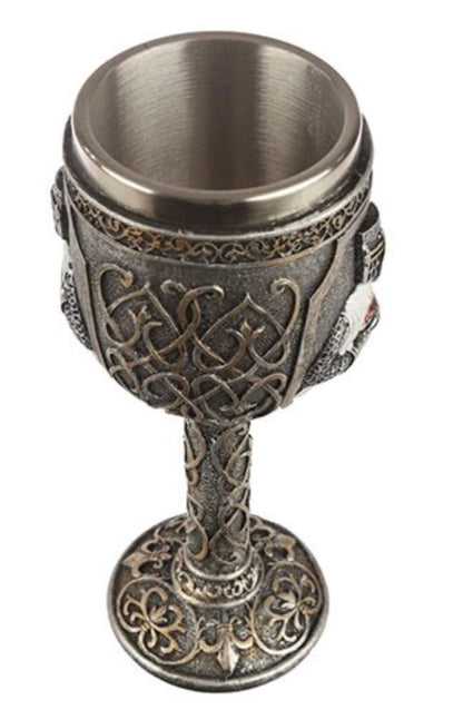 Decorative Crusader Knight Goblet
