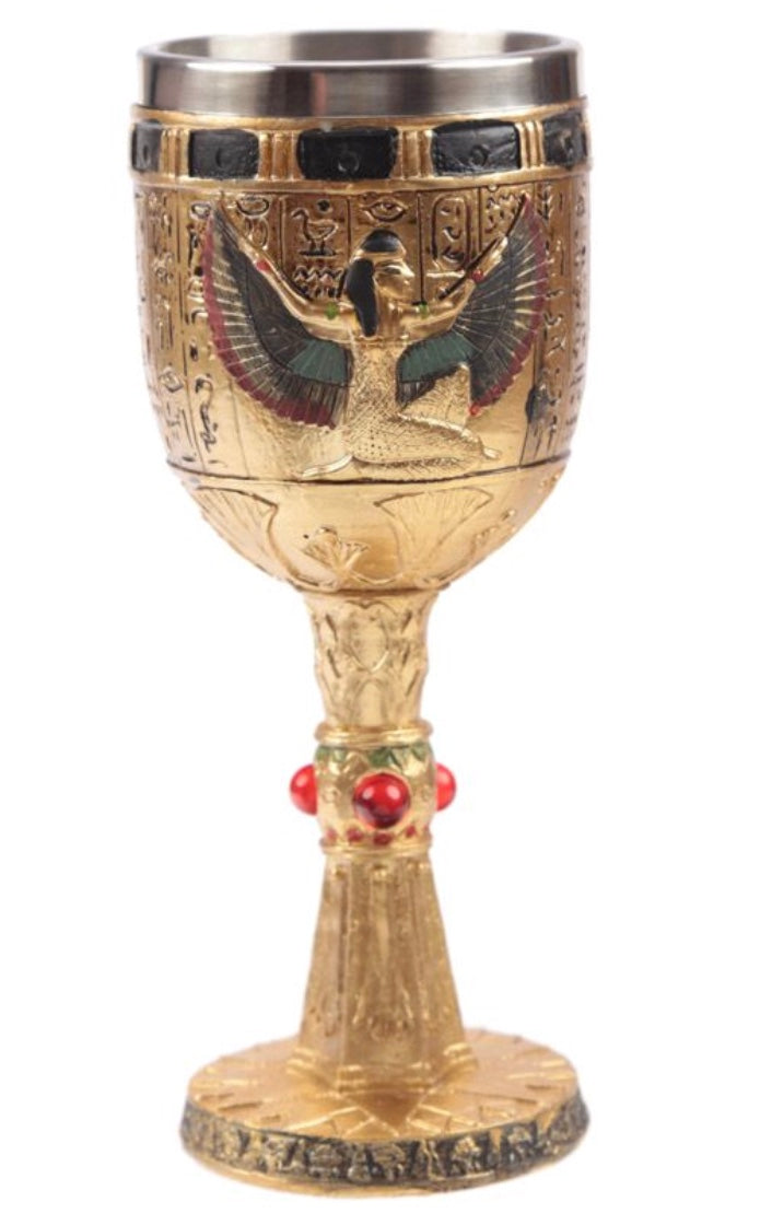 Decorative Egyptian Isis Goblet