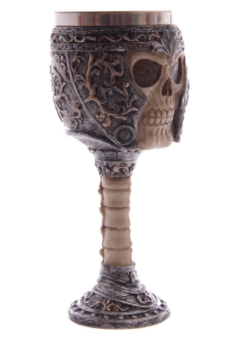 Decorative Skull Warrior Goblet
